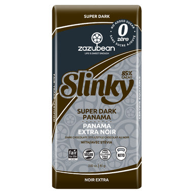 ZAZUBEAN, SLINKY ZERO SUPER DARK PANAMA, 12 x 80G