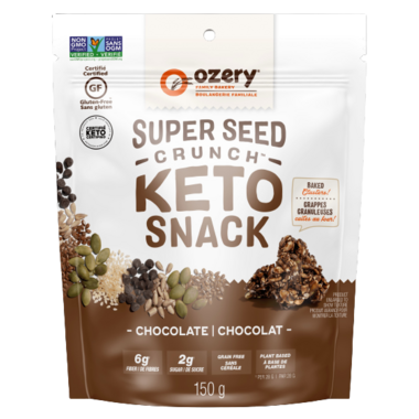 OZERY FAMILY BA, SUPER SEED CRUNCH - CHOCOLATE, 6 x 150G