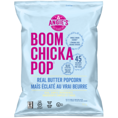 ANGIE'S ARTISAN, BOOMCHICKAPOP REAL BUTTER POPCORN, 8 x 125G