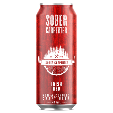 SOBER CARPENTER, NON ALCOHOLIC BEER -IRISH RED, 12 x 473ML
