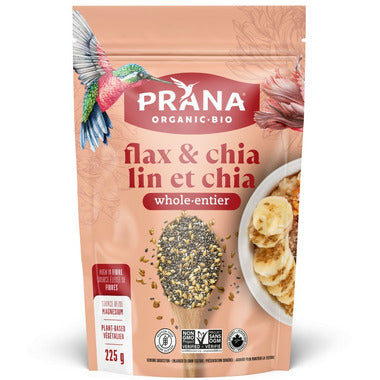 PRANA, PRANA CHIA & FLAX WHOLE 225G CS, 8 x 225G