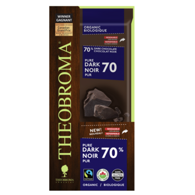 THEOBROMA CHOCO, 70% DARK CHOCOLATE, 12 x 80G