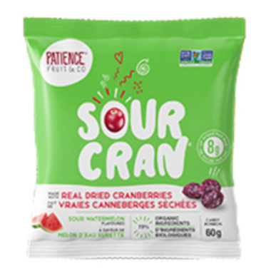 PATIENCE & CO, SOURCRAN SOUR WATERMELON, 12 x 60G