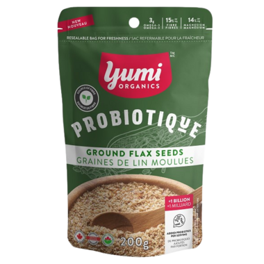 YUMI, GROUND FLAX, 6 x 200G