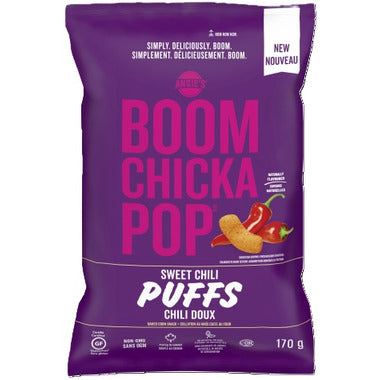 ANGIE'S ARTISAN, BOOM CHICKA POP - SWEET CHILI PUFFS, 12 x 170G