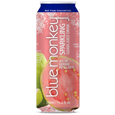 BLUE MONKEY, SPARKLING GUAVA JUICE, 12 x 330ML