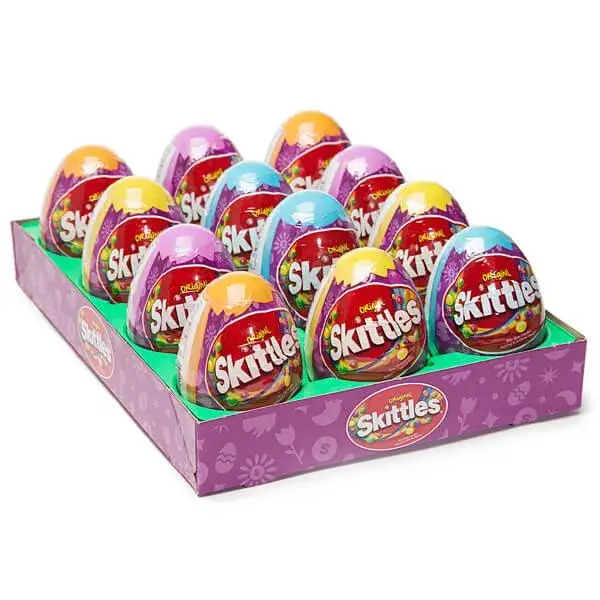 SKITTLES SWEETS EASTER EGG, 12 X 45.600 G