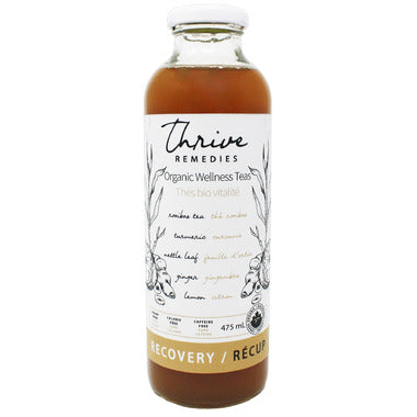 THRIVE REMEDIES, RECOVERY TEA GINGER, 12 x 475ML