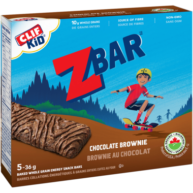 CLIF/LUNABAR, ORGANIC ZBAR CHOCOLATE BROWNIE, 6 x 180 GR