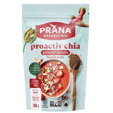PRANA, ORGANIC PROACTIVCHIA GROUND BLACK, 6 x 200G