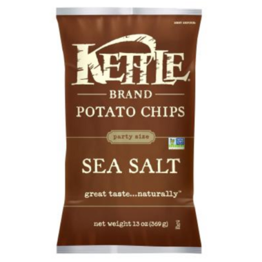 KETTLE FOODS, SEA SALT 368G, 9 x 368G