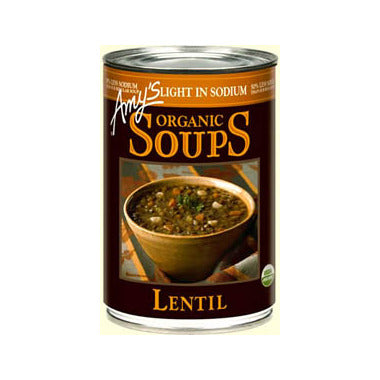 AMY'S KITCHEN, LOW SOD LENTIL OR, 12 x 398ML