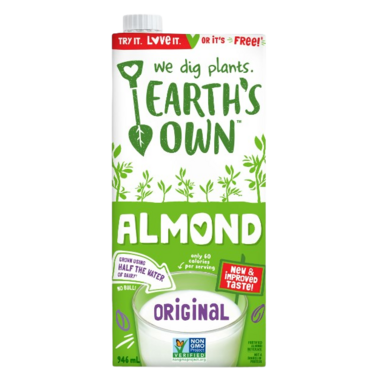 EARTH'S OWN, SO FRESH ALMOND BEV - ORIGINAL 946ML, 12 x 946ML