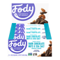 FODY FOOD CO., DARK CHOCOLATE AND SEA SALT BARS, 12 x 40G