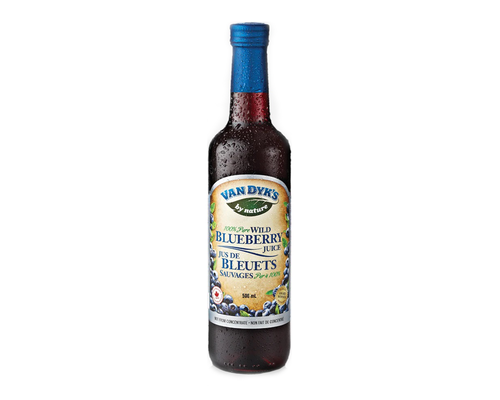 VANDYK'S, WILD BLUEBERRYJUICE, 12 x 500ML