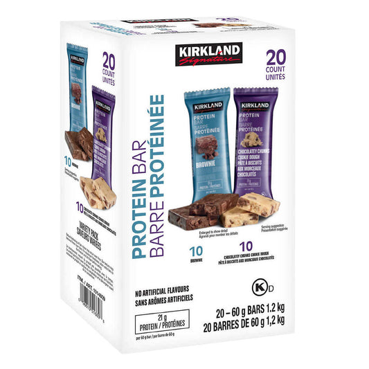 KIRKLAND SIGNATURE PROTEIN BARS, 20 X 60 G