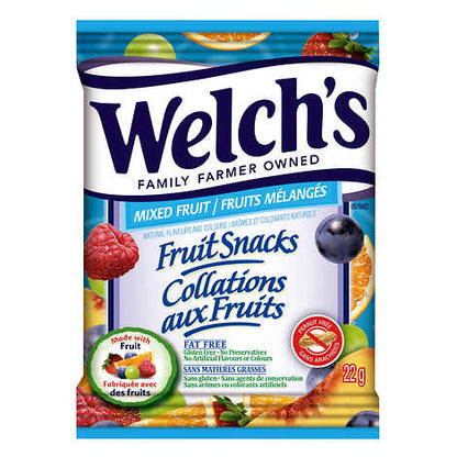 WELCH'S FRUIT SNACKS, VALUE PACK 60 X 22 G