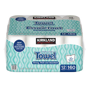 KIRKLAND SIGNATURE JUMBO PAPER TOWEL, PACK OF 12