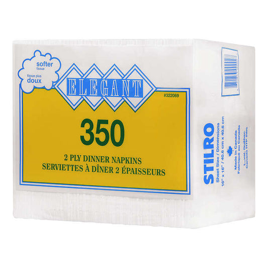 STILRO ELEGANT 2-PLY NAPKINS, PACK OF 350