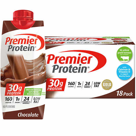 PREMIER PROTEIN, CHOCOLATE SHAKE, 18 x 325ml