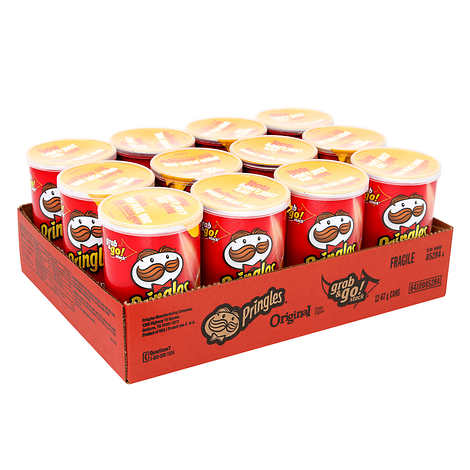 PRINGLES, CHIPS, ORIGINAL 12 X 67G