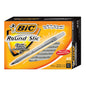 BIC, ROUND STIC 1.0 MM MEDIUM-POINT BLACK BALLPOINT PENS, 60 UNITS