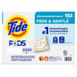 TIDE PODS LIQUID LAUNDRY DETERGENT PODS FREE & GENTLE, PACK OF 152