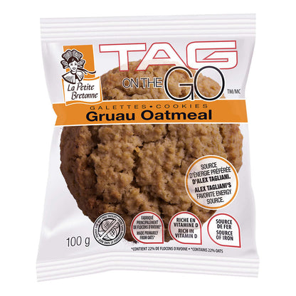 LA PETITE BRETONNE, TAG ON THE GO OATMEAL COOKIES, 36 x 100 G