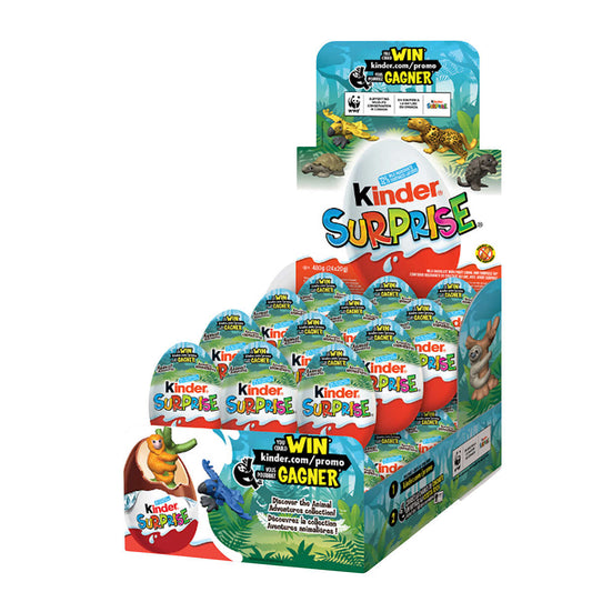 KINDER SURPRISE CHOCOLATE EGGS, 24 X 20G