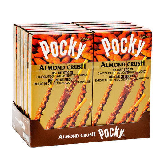 GLICO, ALMOND CRUSH POCKY STICKS, 10 X 41 G