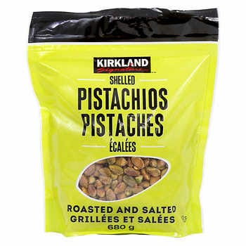 KIRKLAND, SHELLED PISTACHIOS, 680 G (1.5LB)
