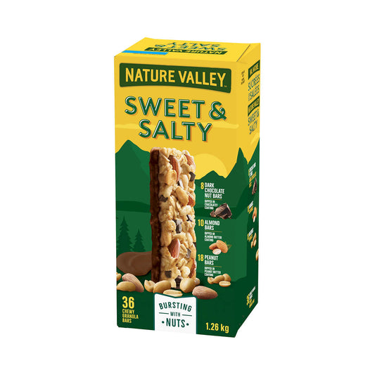 NATURE VALLEY, SWEET AND SALTY GRANOLA BARS, VARIETY PACK, 36 X 35 G