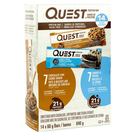 QUEST PROTEIN BAR VALUE PACK, 14 × 60 G