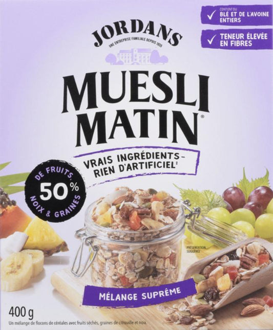 JORDANS, SUPREME MEDLEY MUESLI, 6 x 400G