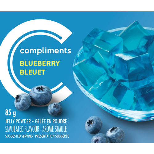 COMPLIMENTS BLUEBERRY JELLY POWDER, 24 X 85 G