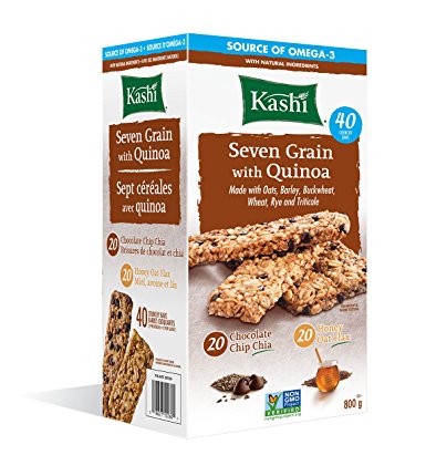 KASHI, SEVEN GRAINS WITH QUINOA BARS, 40 x 20 G