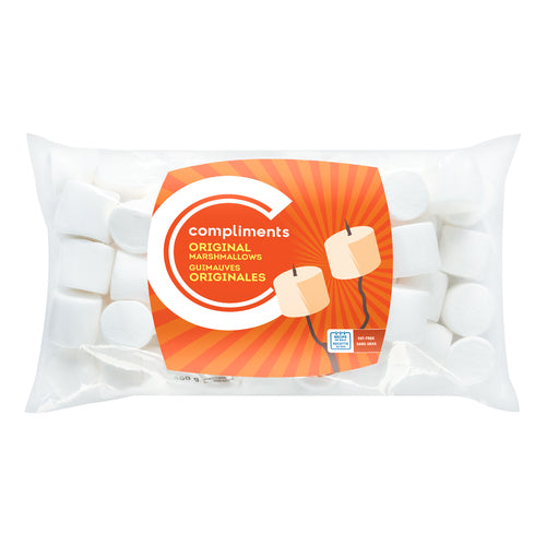 COMPLIMENTS JUMBO WHITE MARSHMALLOWS, 12 X 400 G