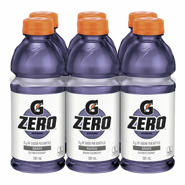 GATORADE ZERO GRAPE, 4 X 6 X 591ML