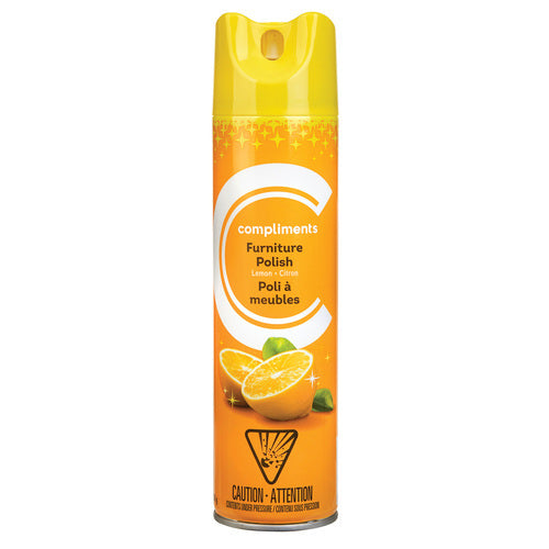 COMPLIMENTS FURNITURE POLISH LEMON, 12 X 275 G