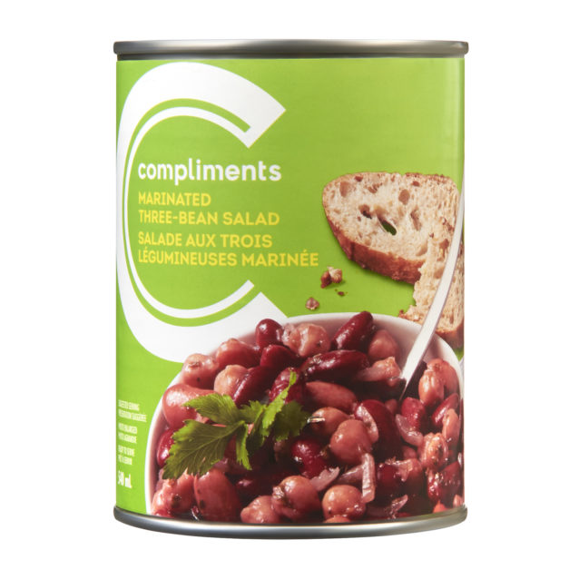 COMPLIMENTS 3 BEAN SALAD MARINATED, 24 X 540 ML
