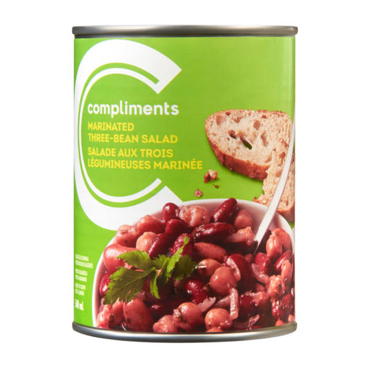 COMPLIMENTS 3 BEAN SALAD MARINATED, 24 X 540 ML
