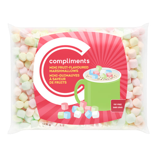 COMPLIMENTS MINI FRUIT MARSHMALLOWS, 12 X 250 G