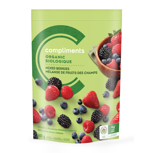 COMPLIMENTS FROZEN MIXED BERRIES, 12 X 600 G