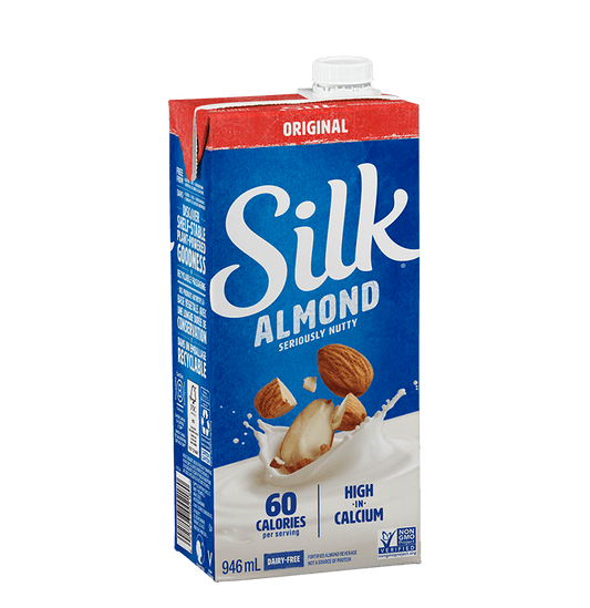 SILK, SILK TRUE ALMOND ORIGINAL, 12 x 946 ML
