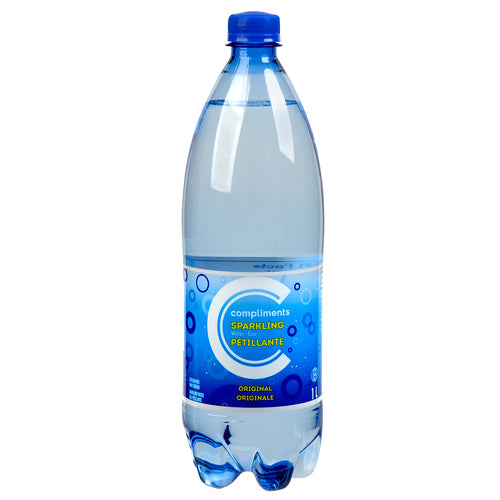 COMPLIMENTS, ORIGINAL SPARKLING WATER, 12 X 1 L
