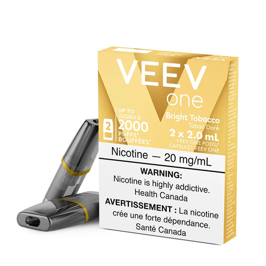 VEEV POD ONE BRIGHT TOBACCO 1.8%, 5 X 2 UN