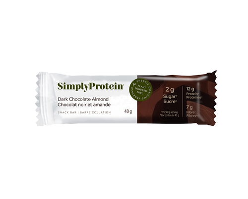 SIMPLY PROTEIN, DARK CHOCOLATE ALMOND - SNACK BAR, 12 x 40G