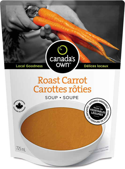 CANADA'S OWN, ROAST CARROT SOUP, 6 x 725ML