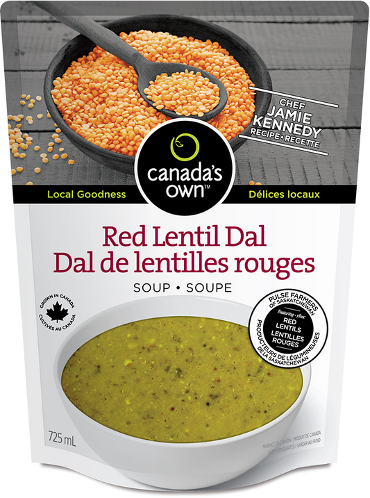 CANADA'S OWN, RED LENTIL DAL SOUP, 6 x 725ML