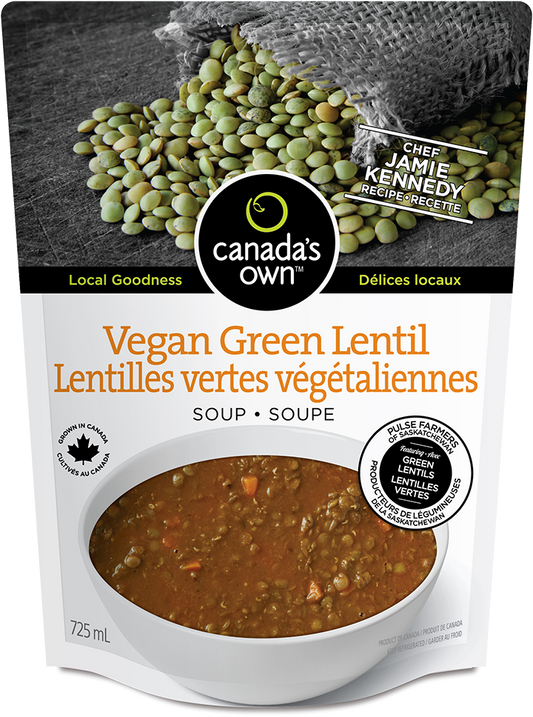CANADA'S OWN, VEGAN GRN LENTIL SOUP, 6 x 725ML